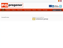 Tablet Screenshot of progener.es
